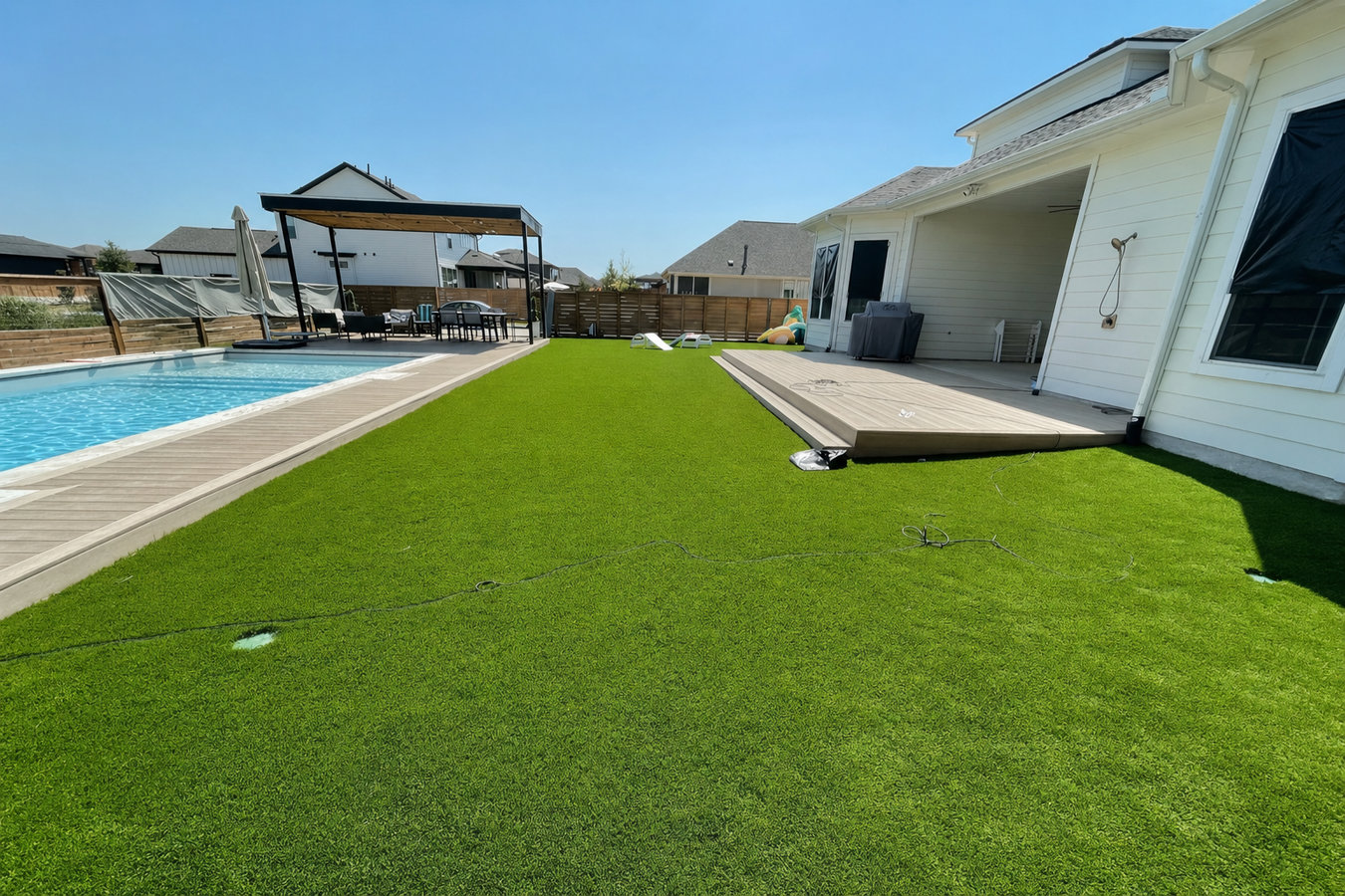 Residential turf installation in Winter Haven, FL